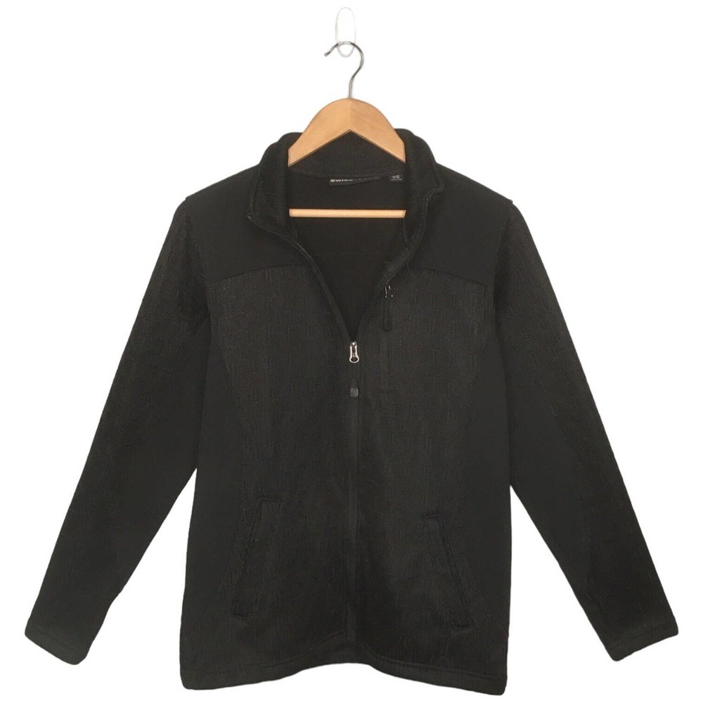 Swiss Tech Full Zip Multi Media Jacket Womens Black Jacquard S